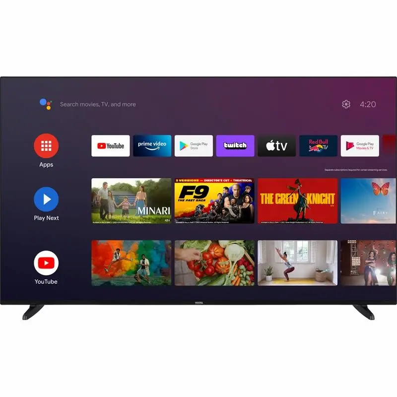 televisor daewoo 65 qled 4k usb smart tv android wifi bluetooth