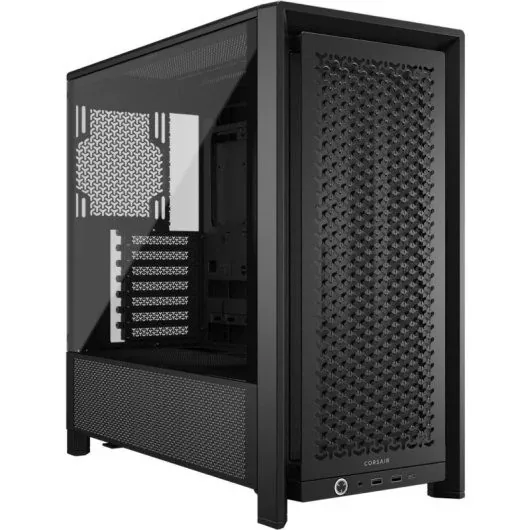 caja ordenador gaming corsair frame 4000d cristal templado black