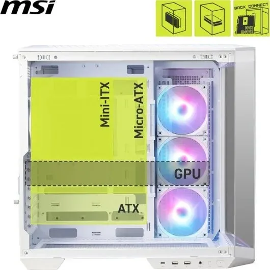 caja ordenador gaming msi mag pano 100r pz matx rgb white 2