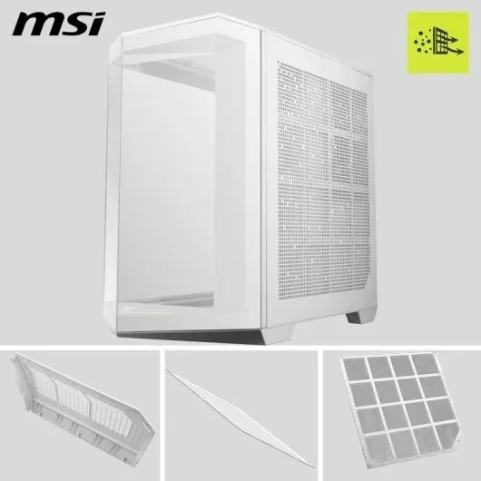 caja ordenador gaming msi mag pano 100r pz matx rgb white 3