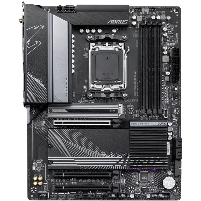 placa base gigabyte gab650aorus elite ax v2 am5 4xddr5 hdmi dp atx 1