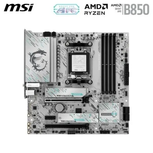 placa base msi b850m gaming plus wifi matx 4xddr5 hdmi dp 1