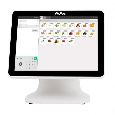 tpv avpos k5000 15 aluminio tactil intel n1008gb128gblan 1000w11pro white 3yr