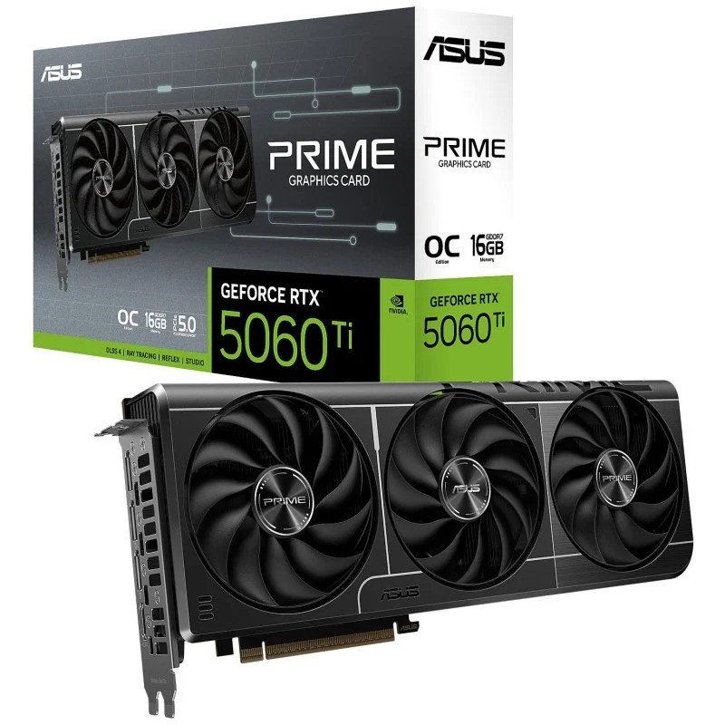 tarjeta de video asus prime rtx 5060 ti 16gb gddr7 pcie 50