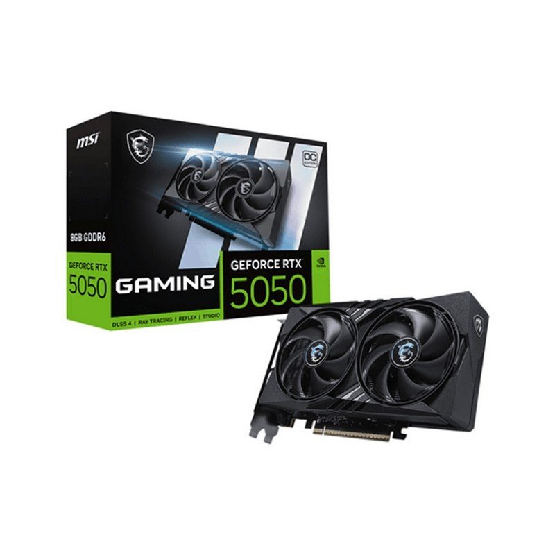 tarjeta de video nvidia msi rtx 5050 ventus 2x oc 8gb gddr7 pcie 50