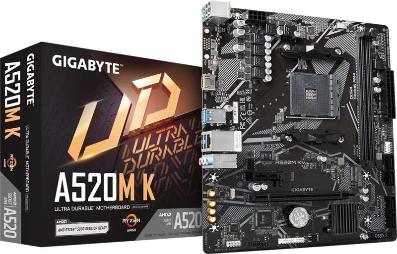 placa base gigabyte gaa520mk amd am4 hdmi vga