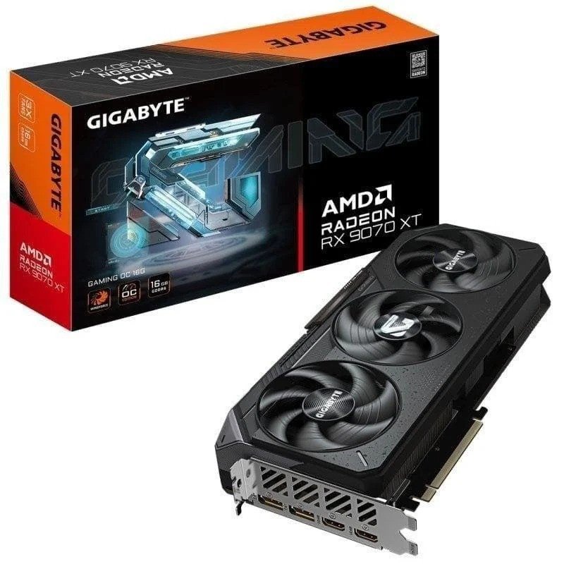 tarjeta de video gigabyte radeon rx 9070 xt gaming oc 16gb gdrr6 pcie 50