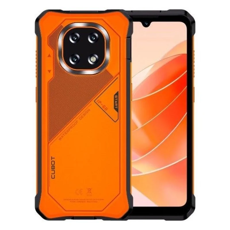 comandero pda smartphone cubot king kong es 5 6 88 6gb 128gb 4g ip69k ruge orange 4