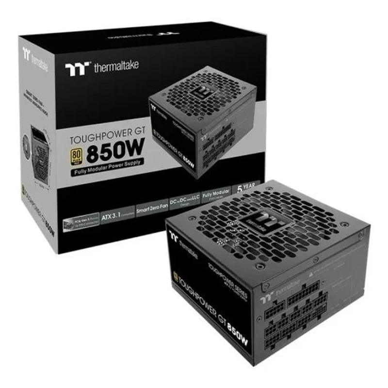 fuente de alimentacion thermaltake toughpower gt 850w 80 modular atx gold black 3 1