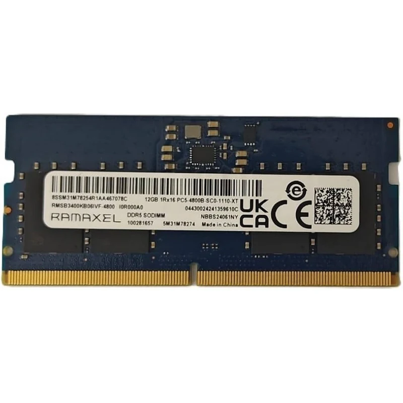 memoria sodimm 12gb ramaxel ddr5 4800mhz 1