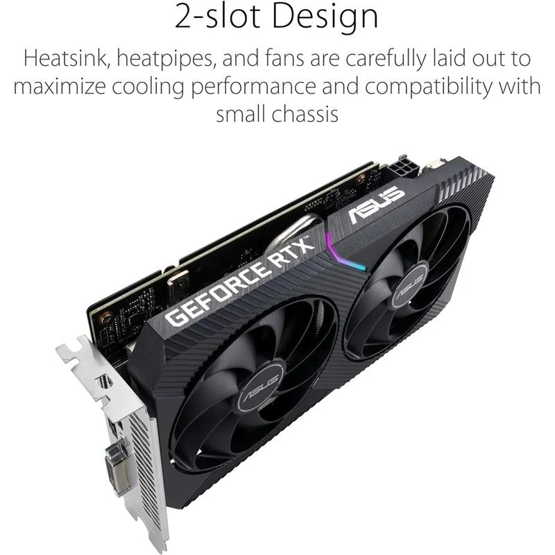 tarjeta de video asus dual nvidia rtx 3050 8gb v2 oc gdrr6 pcie 2 1