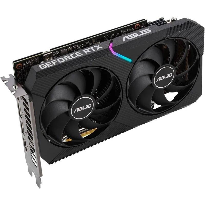 tarjeta de video asus dual nvidia rtx3060 12gb v2 oc hdmi dp gdrr6 pcie 1 1