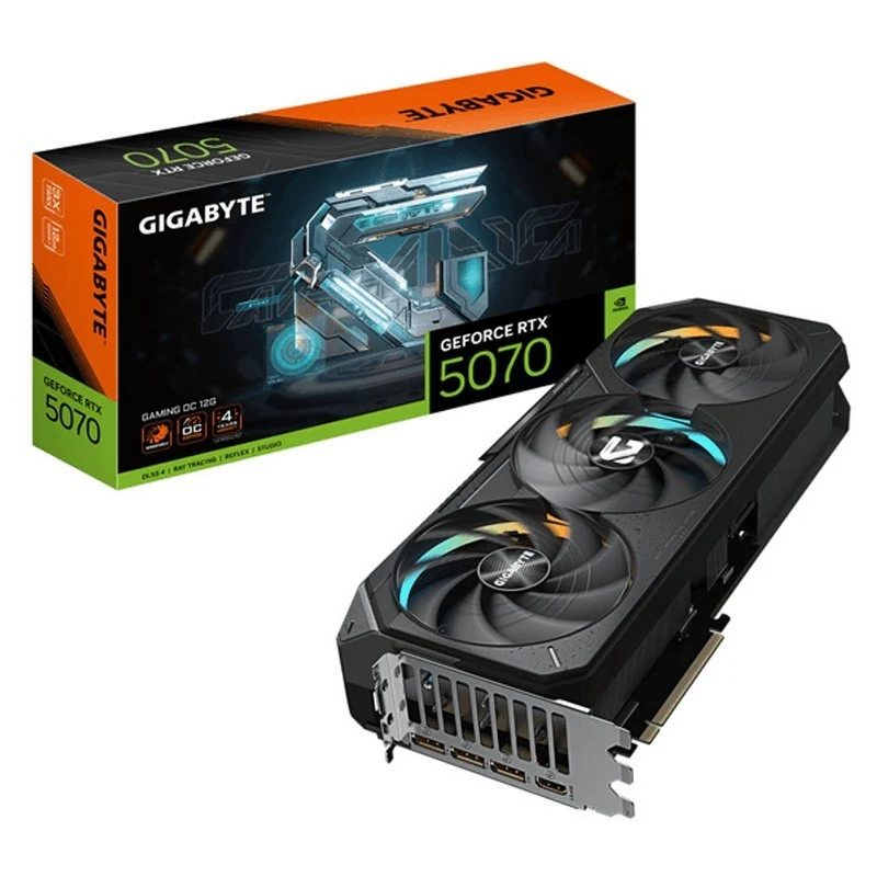 tarjeta de video gigabyte rtx 5070 ti gaming oc 16gb gddr7 3