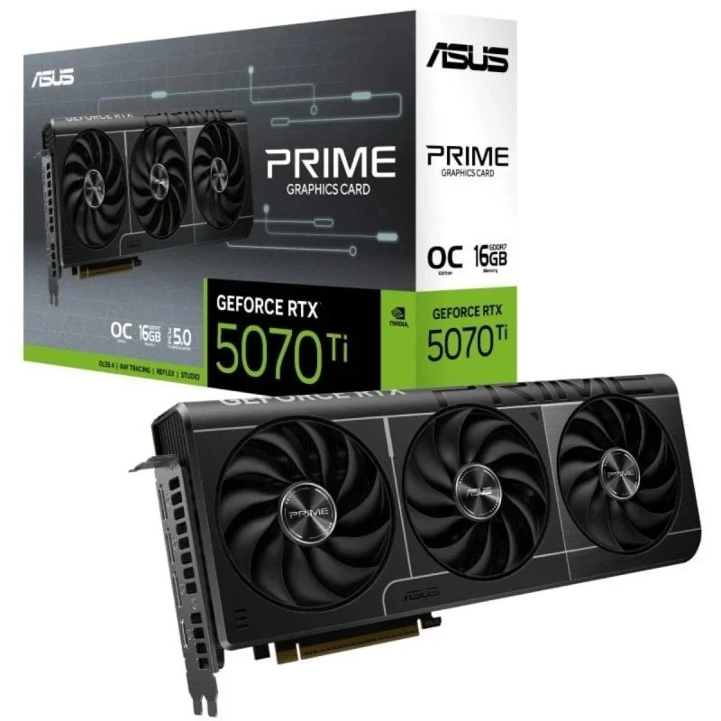 tarjeta de video nvidia asus prime rtx 5070 ti oc edition 16gb gddr7 4
