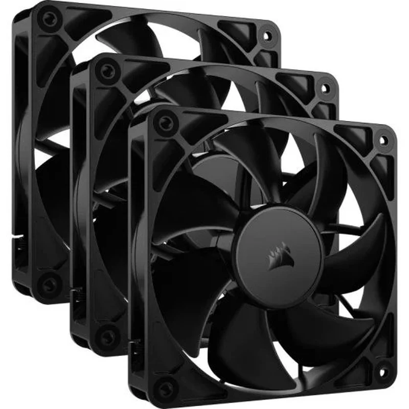 ventilador 12cm corsair rs120 adicional chasis black pack 3ud 4