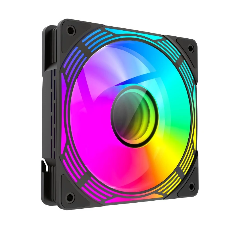ventilador gm 12cm adicional gaming chasis argb reversed silencioso black 3